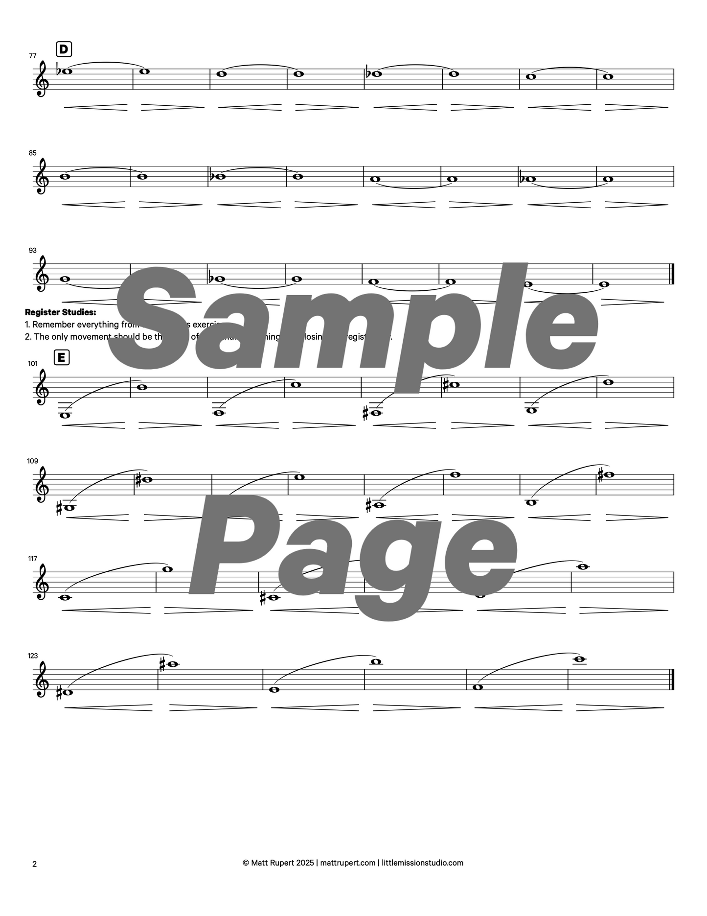 Longtones for Clarinet